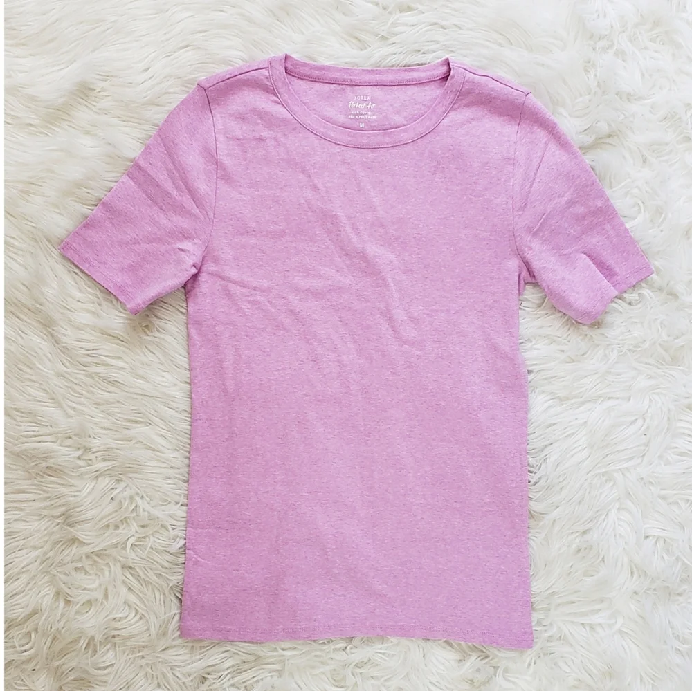NEW J.Crew Perfect Fit Short Sleeve Slip-on T-shirt - Picture 1 of 6